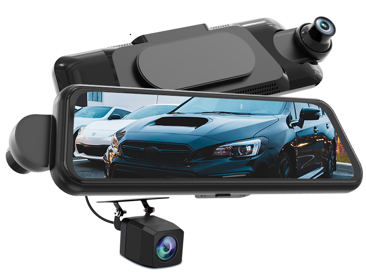 In Dec. 2021, GKU  mass produded 4K+1080P magnetic attraction mirror dash cam